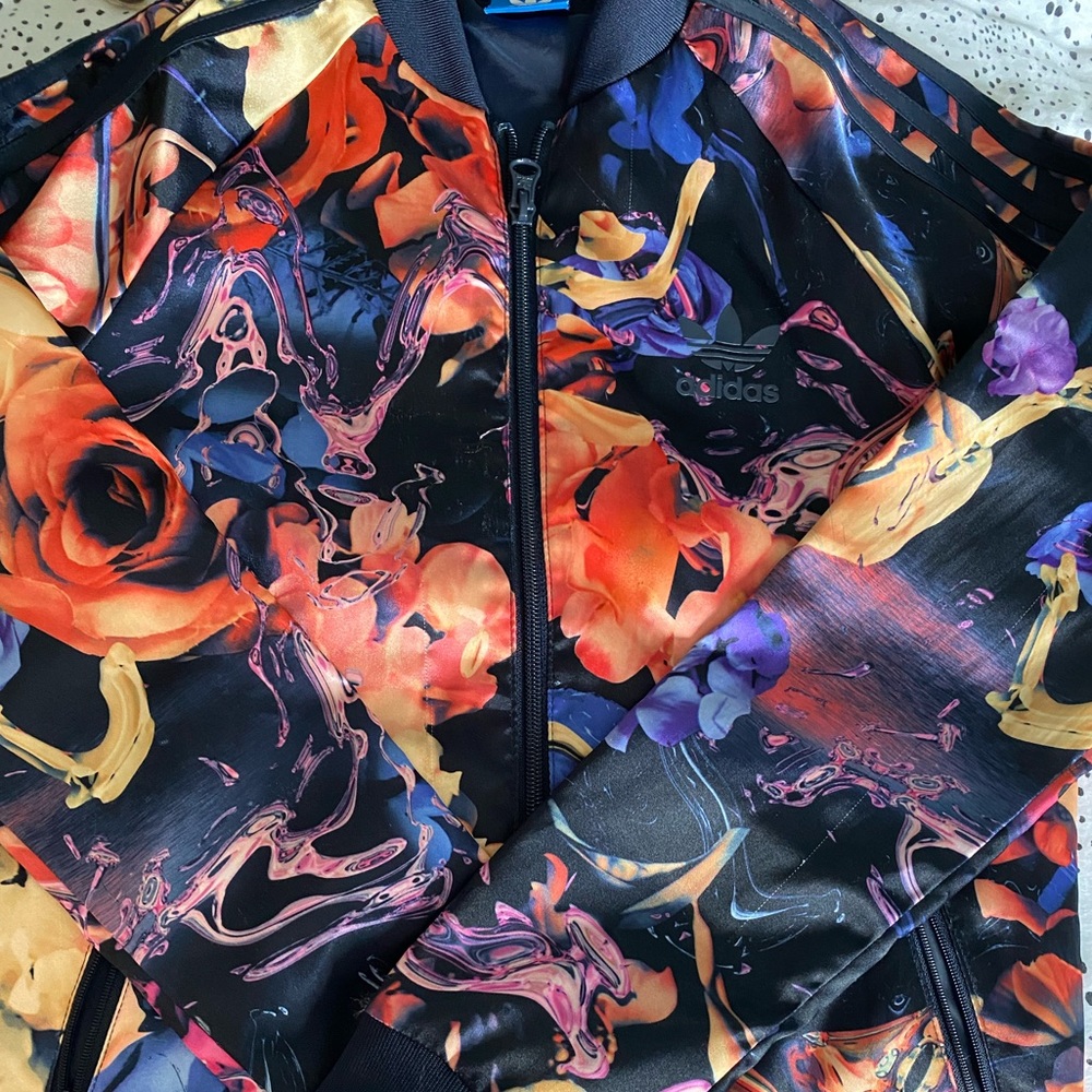 Adidas Floral Track Jacket- Like new
